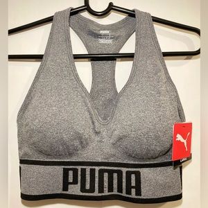 Puma Seamless Sports Bra-Large size/Grey color